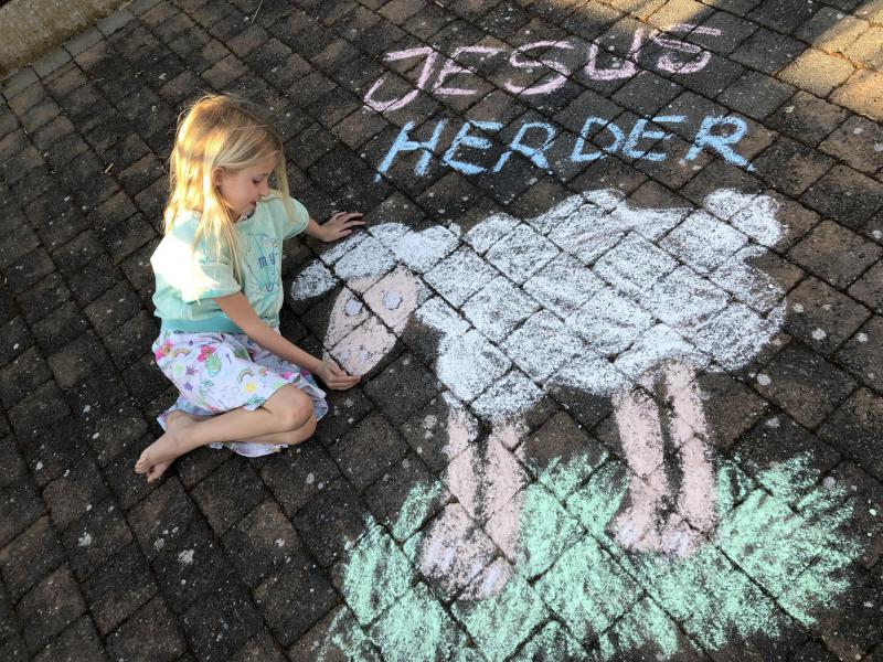 Jezus de goede Herder © Lorien Herregods
