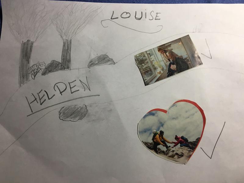 tekening van Louise VM 
