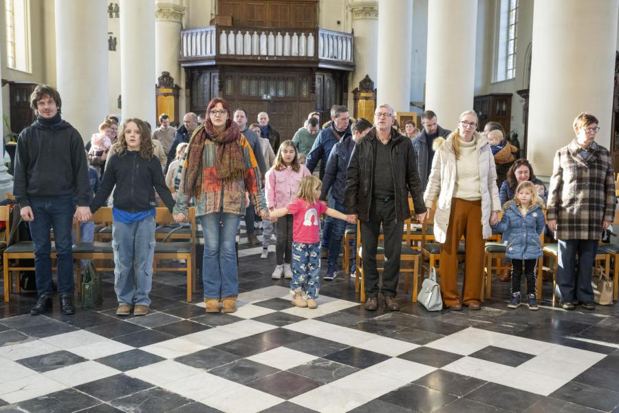 Maria-Lichtmis in de Sint-Amanduskerk in Wingene op zaterdag 1 februari 