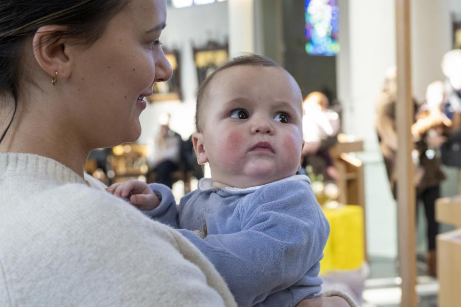 Maria-Lichtmis in de Sint-Amanduskerk in Wingene op zaterdag 1 februari 