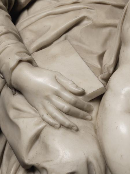 Detail uit het beeld van Michelangelo © Cedric Verhelst