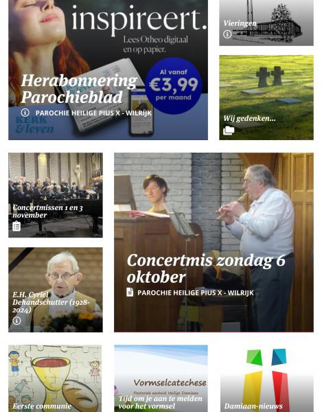 Achter de mozaïektegels zitten de meest recente nieuwtjes verscholen 