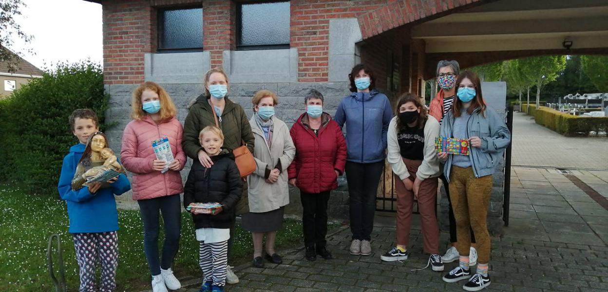 26 mei: Okegem: Lieselore, Brecht & Adriaan – eervolle vermelding voor Lies, Alice, Michèle en Maria © Tim Van Nieuwenhove
