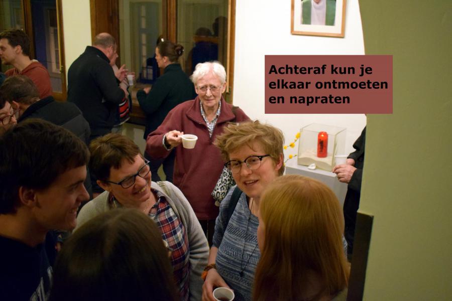 Achteraf kun je elkaar ontmoeten en napraten © Inge Cordemans