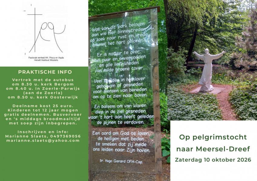 Folder pelgrimstocht Meersel-Dreef 