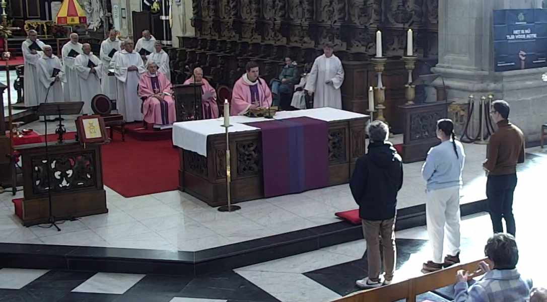 Overdracht geloofsbelijdenis Jenny, Jan en Dieter 