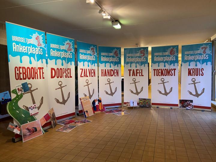 De zeven ankerpunten die onze vormelingen bezochten. © Els Agten