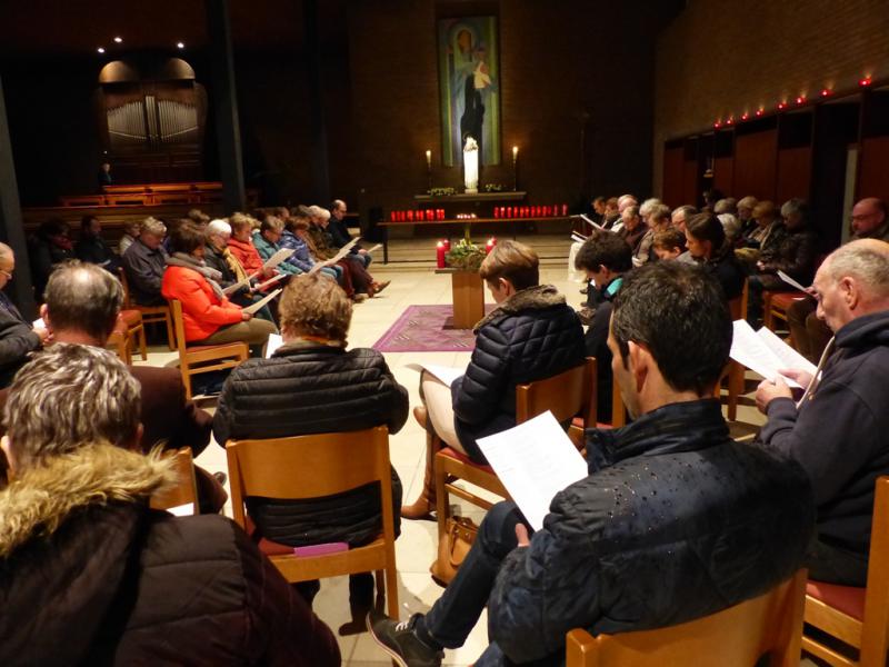 Psalmen in de St.-Stefanuskerk. 
