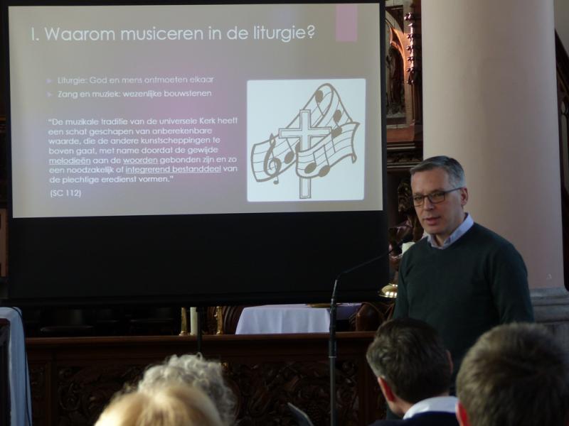 Jan Christiaens bracht liturgie binnen via muziek. 