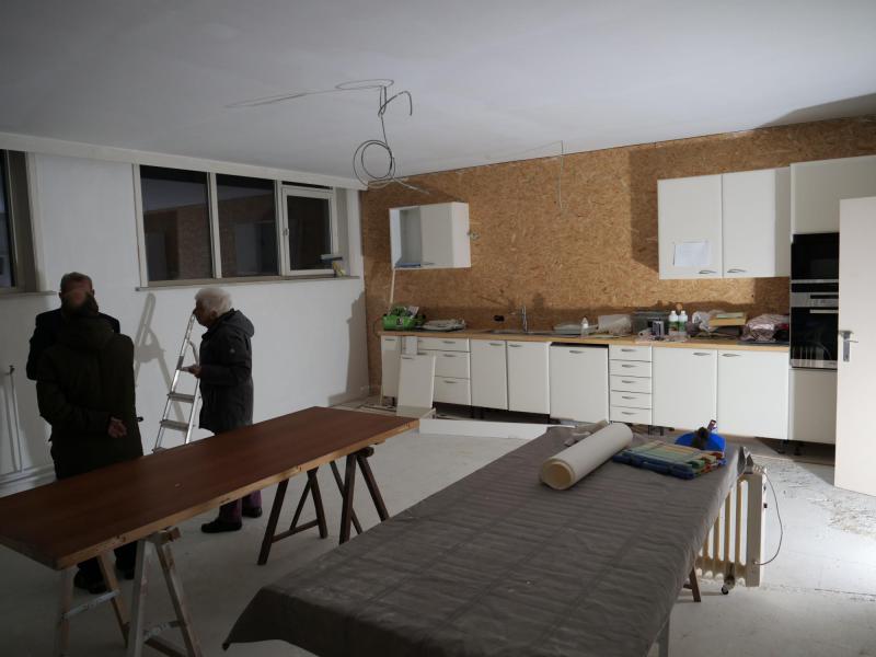 Een wooneenheid in aanbouw © Mattias Lelie