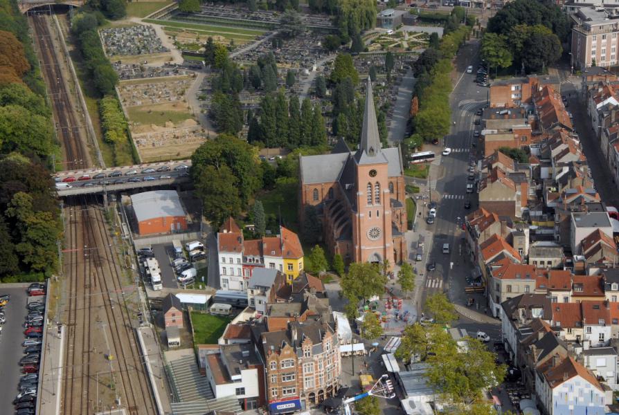 Sint-Pieterskerk uit de lucht gezien © Tom Smets