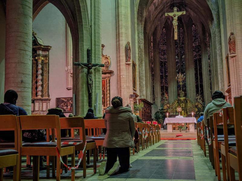 Eucharistische aanbidding Sint-Kwintensgemeenschap © Pastorale zone Leuven aan de Dijle