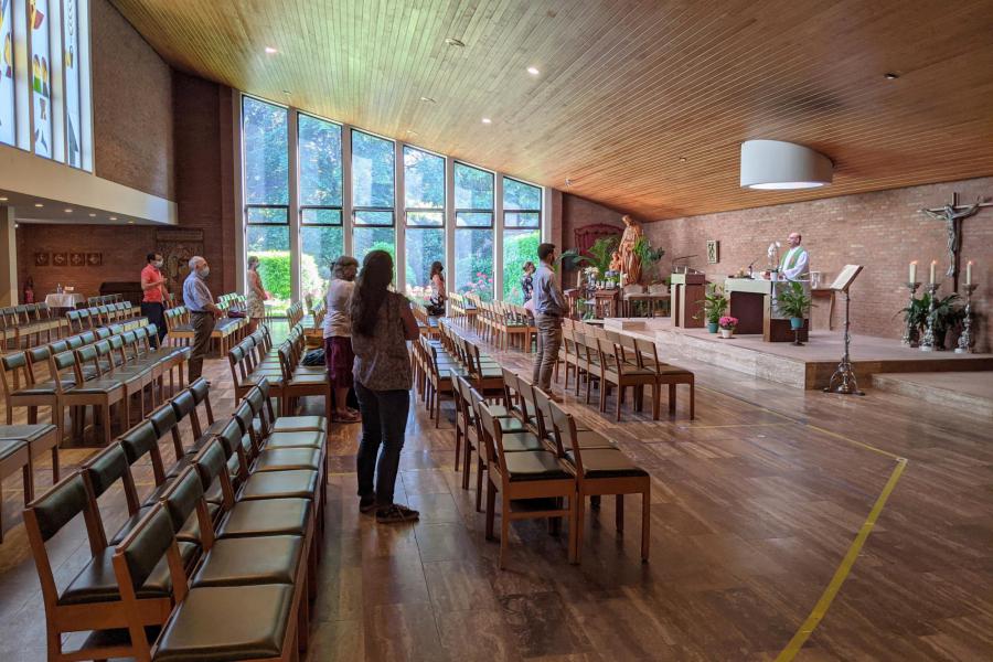 Dagelijkse eucharistieviering in de Sint-Jozefskerk © Pastorale zone Leuven aan de Dijle