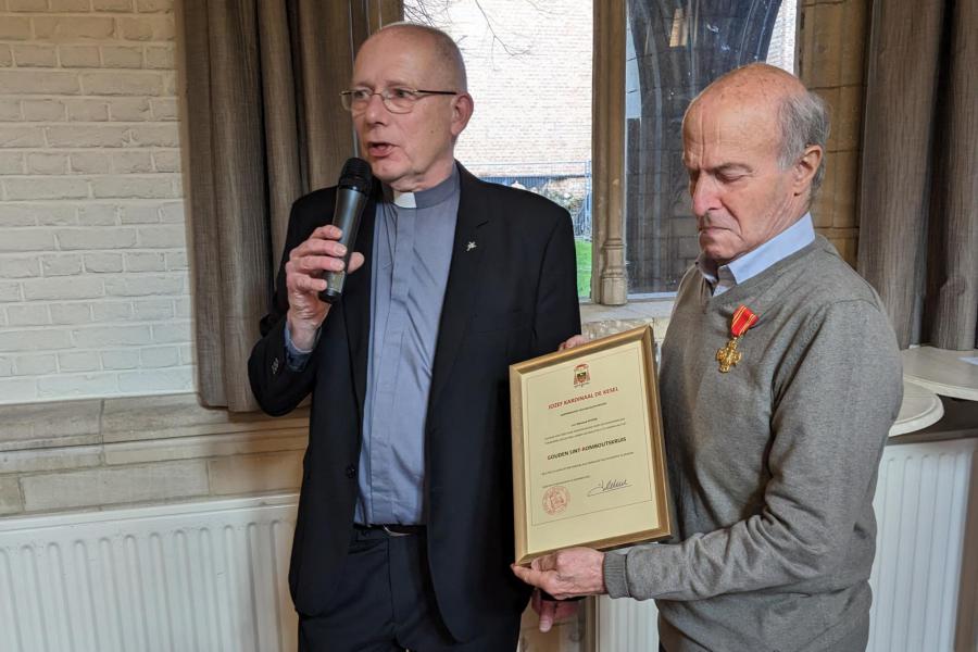 Nieuwjaarsreceptie 2023 in Geertruihof - genieten van het gemoedelijk samenzijn © Pastorale zone Leuven aan de Dijle