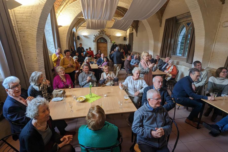 Nieuwjaarsreceptie 2023 in Geertruihof - genieten van het gemoedelijk samenzijn © Pastorale zone Leuven aan de Dijle