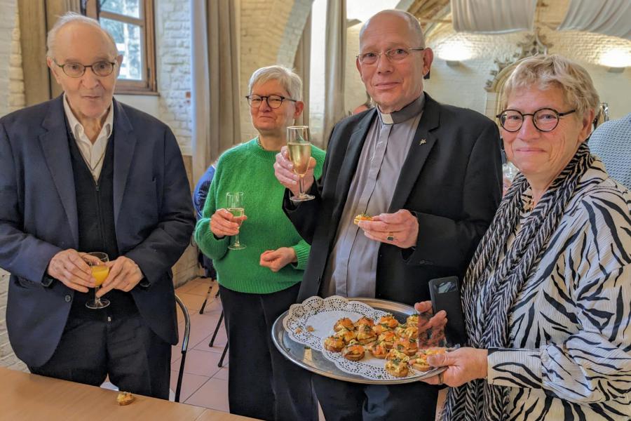 Nieuwjaarsreceptie 2023 in Geertruihof - genieten van het gemoedelijk samenzijn © Pastorale zone Leuven aan de Dijle
