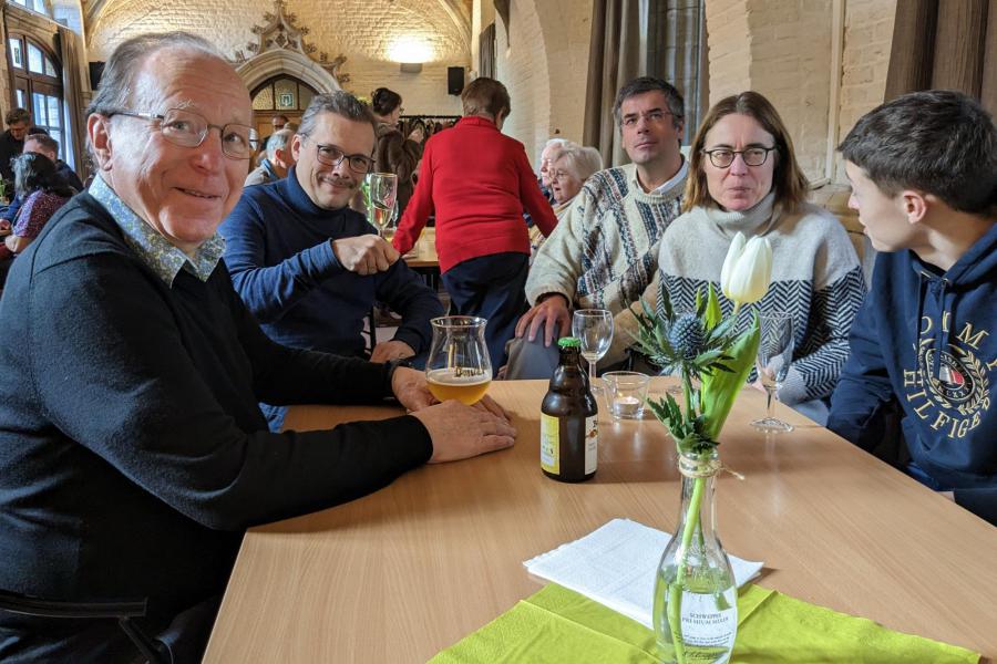 Nieuwjaarsreceptie 2023 in Geertruihof - genieten van het gemoedelijk samenzijn © Pastorale zone Leuven aan de Dijle