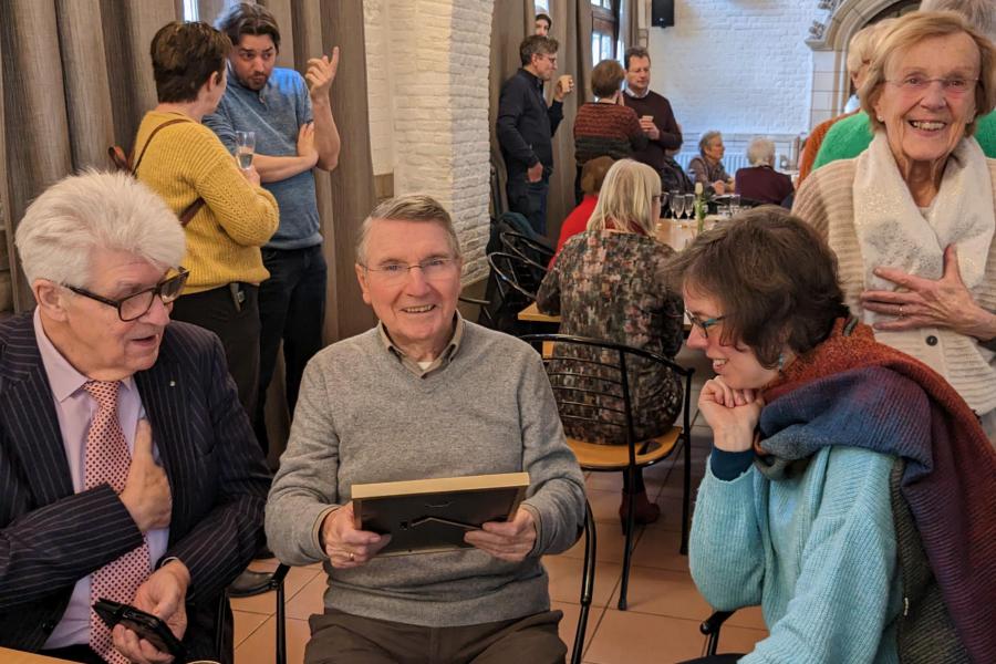 Nieuwjaarsreceptie 2023 in Geertruihof - genieten van het gemoedelijk samenzijn © Pastorale zone Leuven aan de Dijle