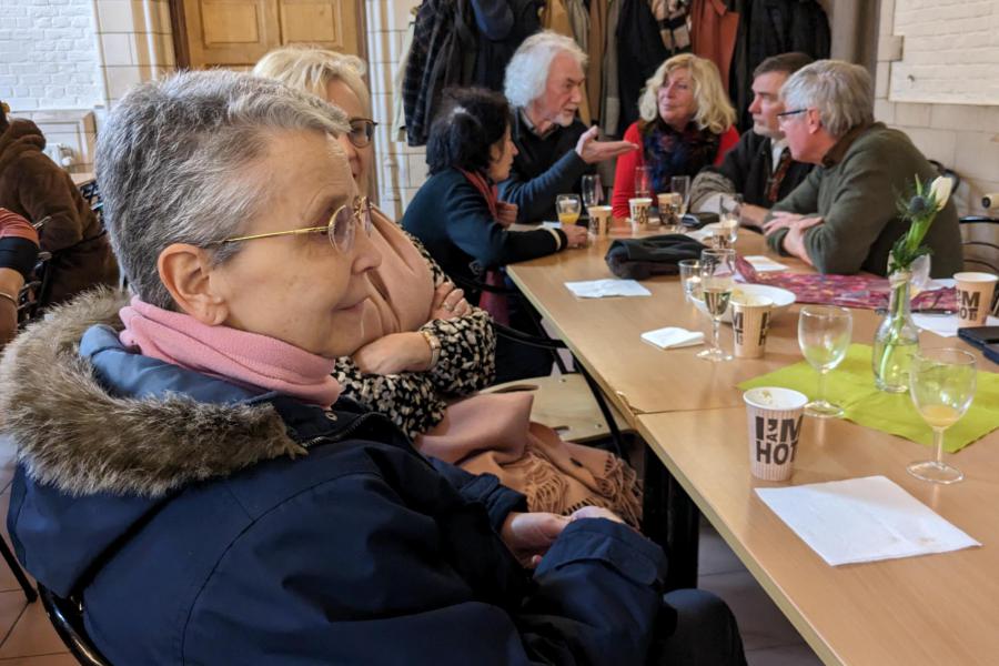 Nieuwjaarsreceptie 2023 in Geertruihof - genieten van het gemoedelijk samenzijn © Pastorale zone Leuven aan de Dijle