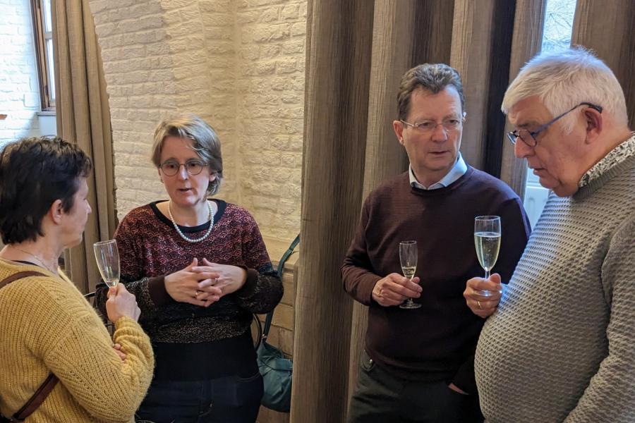 Nieuwjaarsreceptie 2023 in Geertruihof - genieten van het gemoedelijk samenzijn © Pastorale zone Leuven aan de Dijle