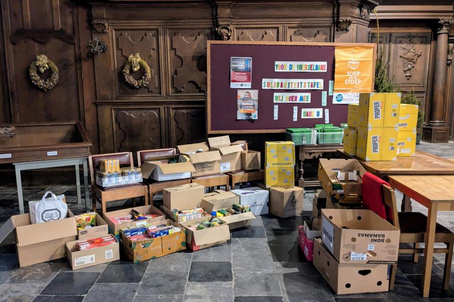 Solidariteitstafel genereus gedekt © Pastorale zone Leuven aan de Dijle
