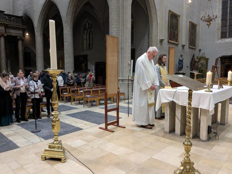 Gebed voor vrede in Oekraïne © Pastorale zone Leuven aan de Dijle