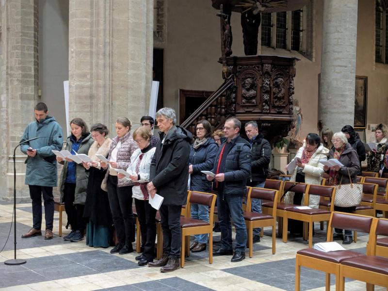 Gebed voor vrede in Oekraïne © Pastorale zone Leuven aan de Dijle
