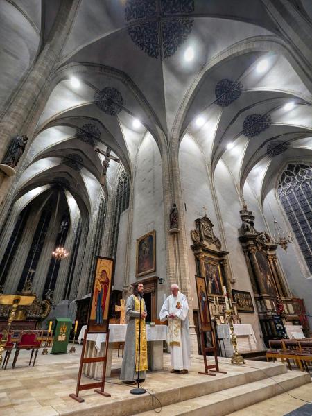 Gebed voor vrede in Oekraïne © Pastorale zone Leuven aan de Dijle