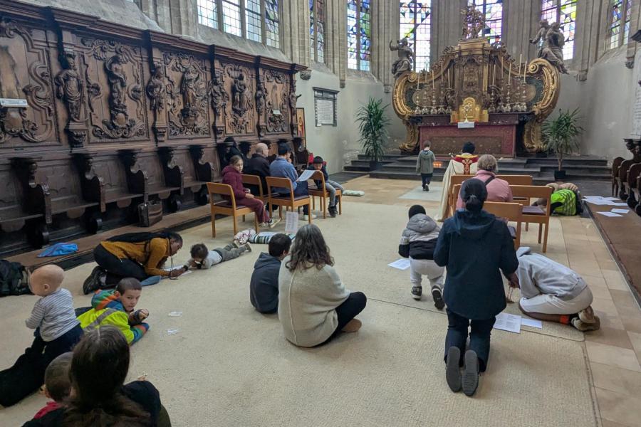 Aanbiddingsmoment voor kinderen © Pastorale zone Leuven aan de Dijle