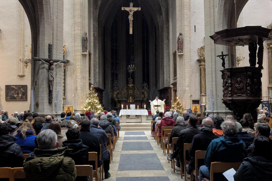 Kinderkerstviering in de Sint-Kwintenskerk 2025 © Pastorale zone Leuven aan de Dijle