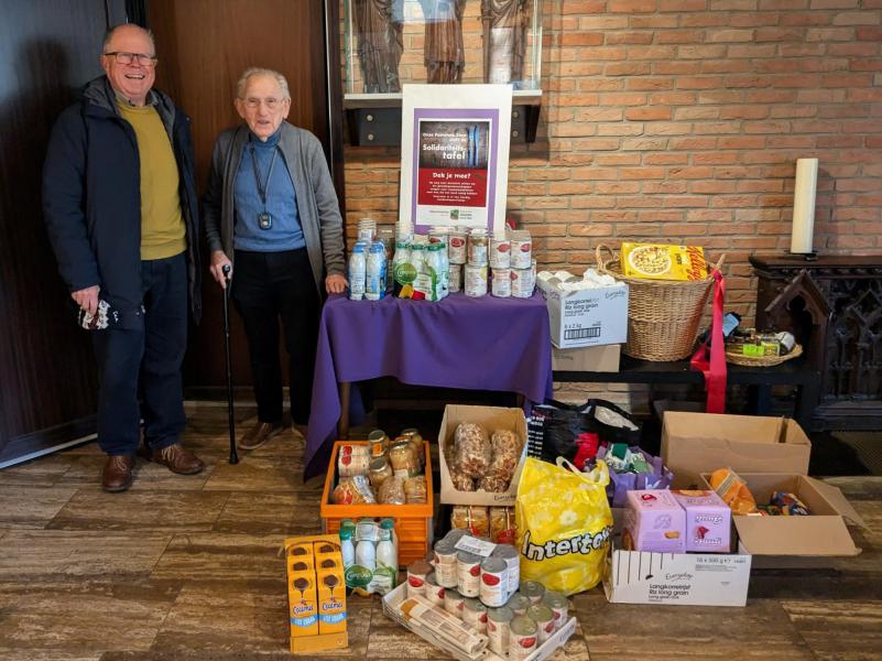 Ophaling goederen solidariteitstafel 2025 © Pastorale zone Leuven aan de Dijle