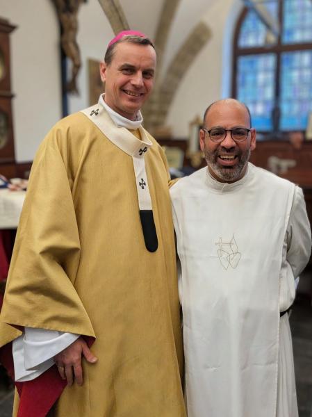 Aartsbisschop Luc Terlinden en pater Juan Carlos Tinjaca © Pastorale zone Leuven aan de Dijle