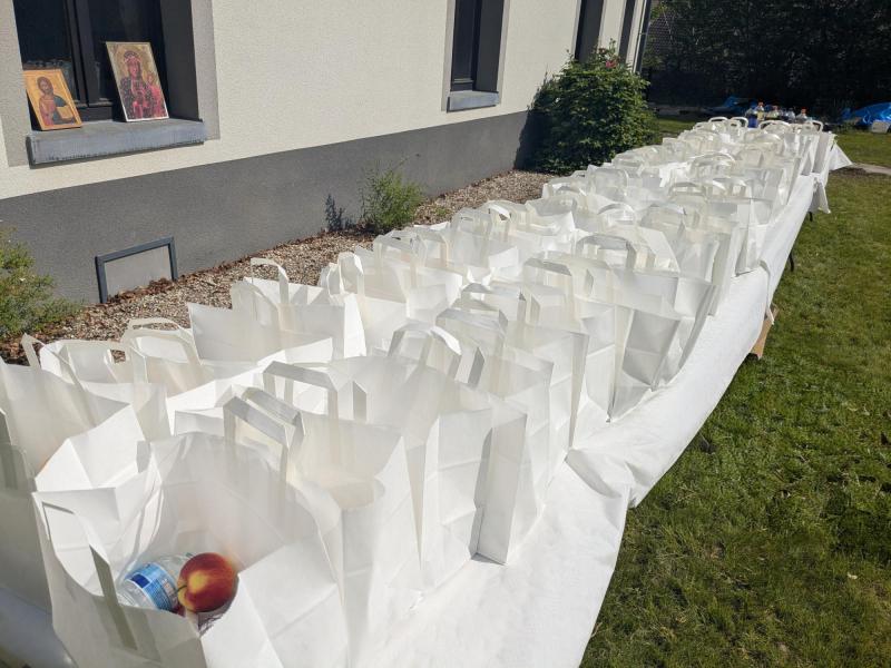 Een grote dank aan Tine en Martine voor de welgekomen lunchpakketten © Pastorale zone Leuven aan de Dijle