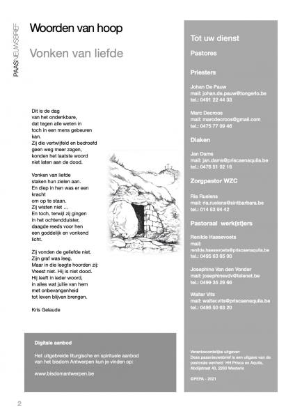 Paasnieuwsbrief 2021 © PEPA