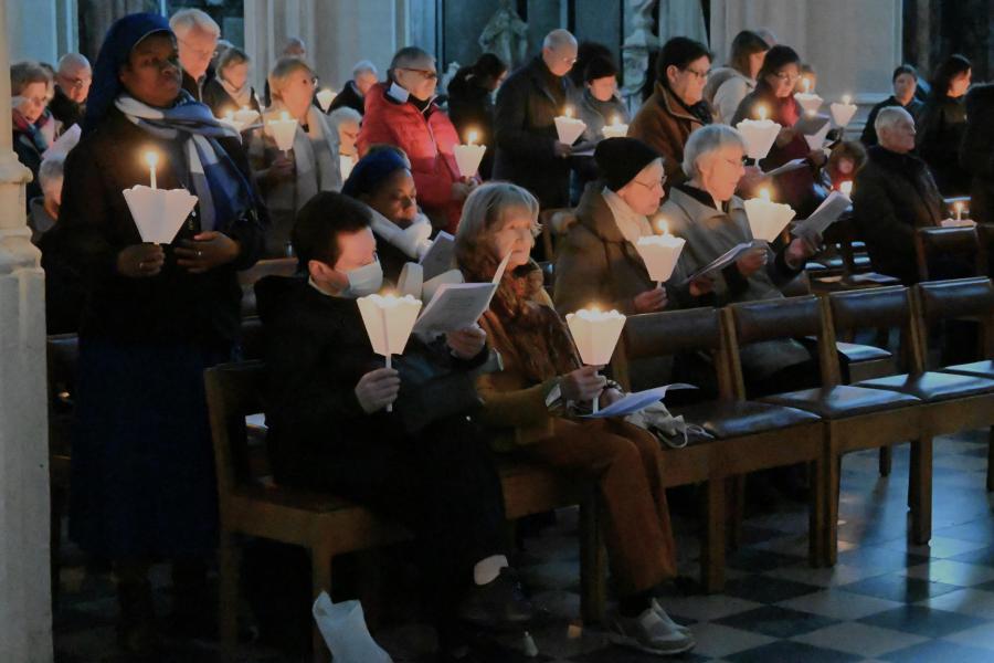 Paaswake in de Sint-Pieterskerk te Leuven 2023 © Pastorale zone Leuven aan de Dijle
