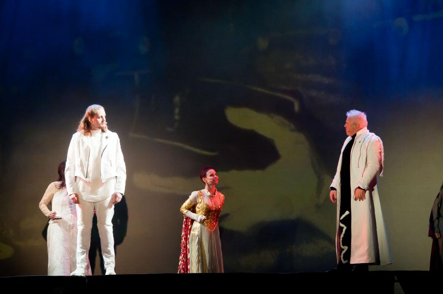 Met Free Souffriau (Maria Magdalena) en Mark Tijsmans (Judas) © Philippe Keulemans