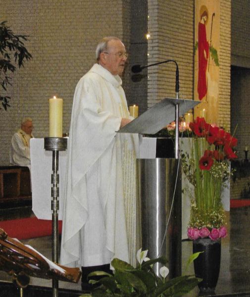 Homilie door erepastoor Paul Pas tijdens de viering Paul Pas 60 jaar priester, 7 februari 2010 © H. Pius X-parochiegemeenschap Wilrijk