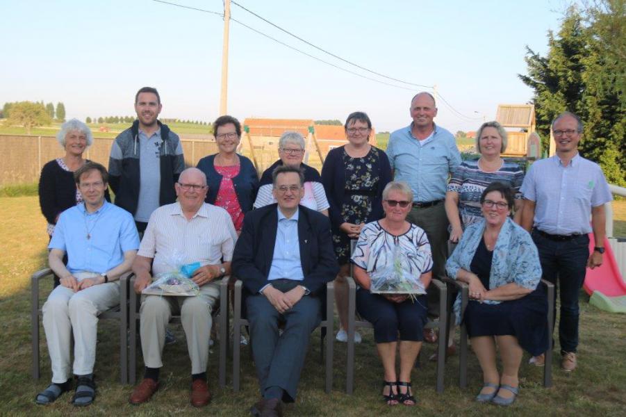 Op de planningsdag op 12 juli werd de jubilaris gevierd in het bijzijn van de teamleden van de Pastorale eenheid. 