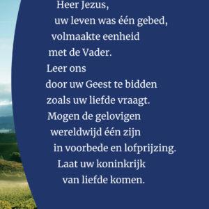 Gebedskaart voor de eenheid van de christenen  