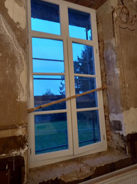 Een van de herstelde ramen © PZ Oase Oud-Heverlee