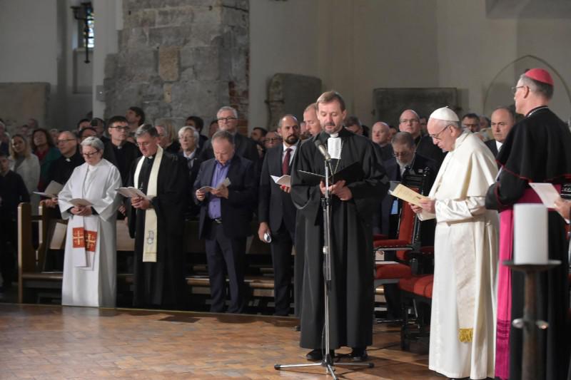 Oecumenische gebedsdienst in Riga © Vaticaan Media