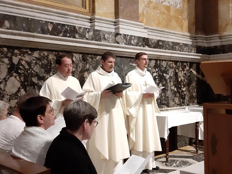 Rome-bedevaart Sint-Corneliusparochie Ninove - viering dinsdag 9 april 2024 - Paulus-dag © Rita Van Thuyne