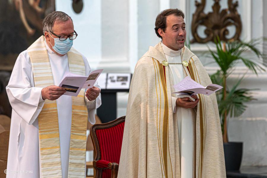 Dankviering priester Jef Van der Gucht - Abdijkerk Ninove - 11 juli 2021 © Sophie Richez