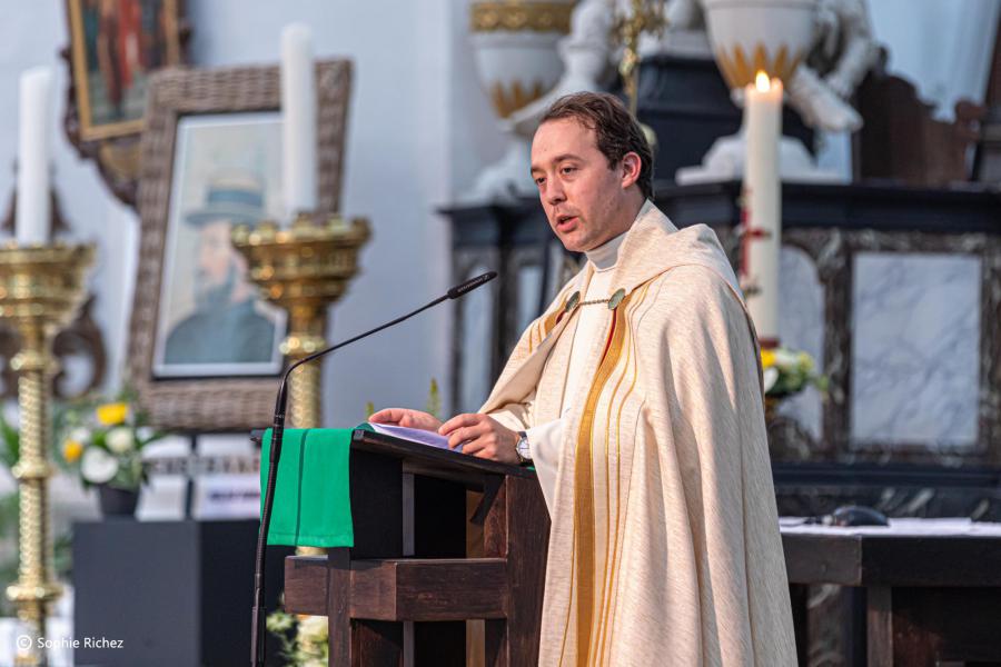 Dankviering priester Jef Van der Gucht - Abdijkerk Ninove - 11 juli 2021 © Sophie Richez