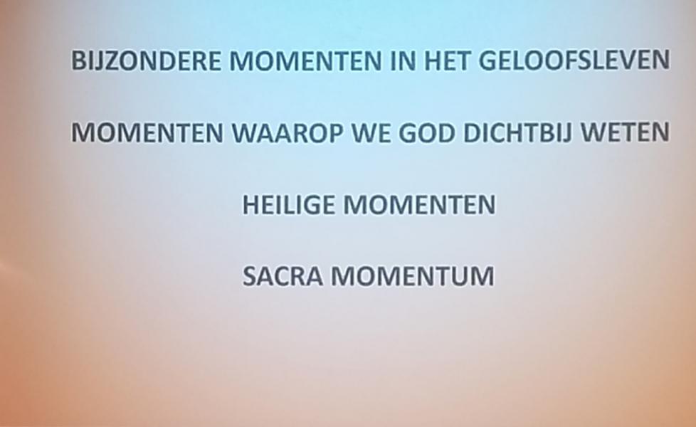 Sacramenten, heilige momenten in het leven een een gelovige mens © Luc Vanlaerhoven