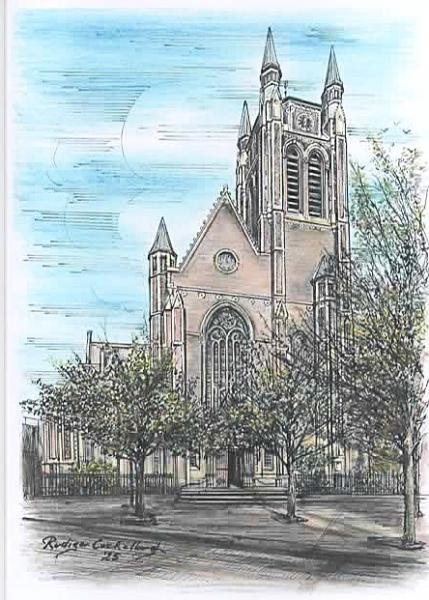 als aandenken een pentekening door Rudiger Cockelbergh © Rudiger Cockelbergh