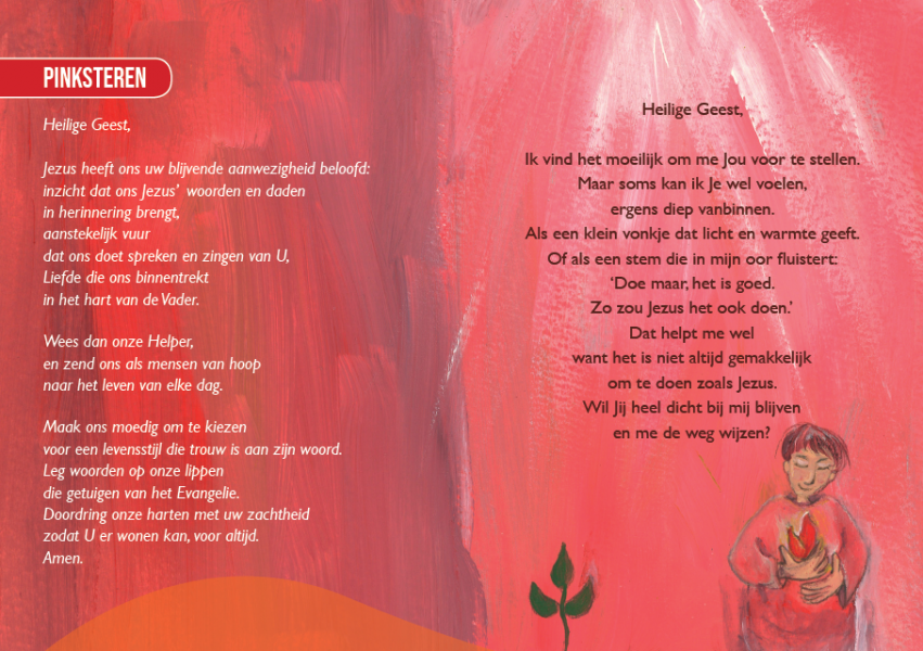 Gebedskaart voorbeeld 2025 © CCV Gent