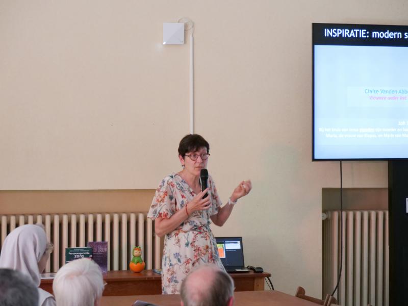 Sprankels 'eeuwig leven' in de zorgsector (Katrien Cornette) © Wim Vervaeck