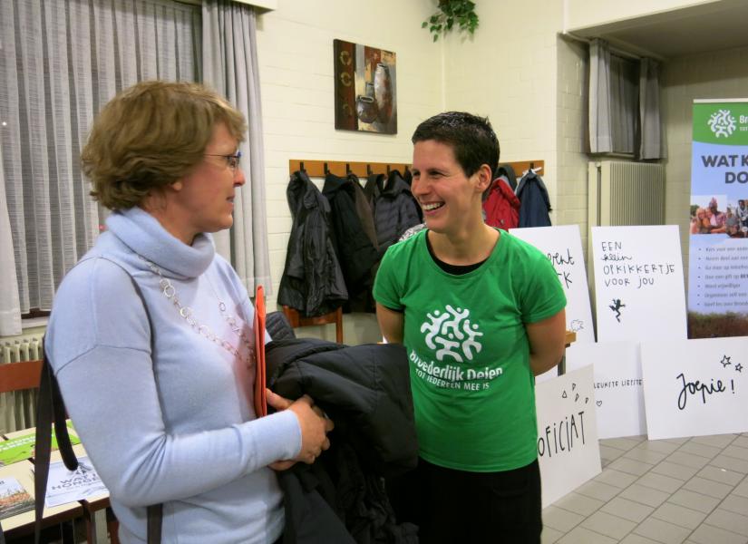 Ann De Bremme en Ann Maes van Broederlijk Delen 