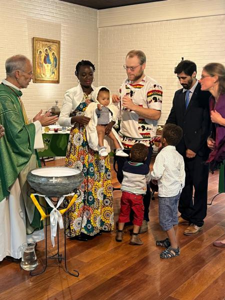Startviering en doop van Bakhita Lequeux 